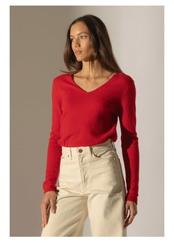 Perfect Cashmere Kaszmirowy sweter &quot;Shannon&quot; w kolorze czerwonym ze sklepu Limango Polska w kategorii Swetry damskie - zdjęcie 186731274