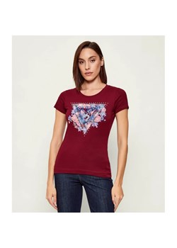 GUESS T-shirt PEONY | Slim Fit ze sklepu Gomez Fashion Store w kategorii Bluzki damskie - zdjęcie 186731862