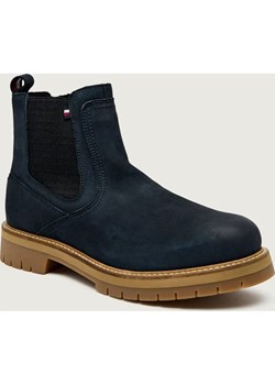 Tommy Hilfiger Skórzane sztyblety FLEX CHELSEA ze sklepu Gomez Fashion Store w kategorii Buty zimowe męskie - zdjęcie 186731913