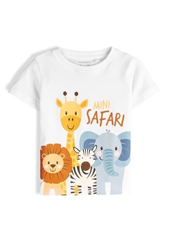 GATE Bawełniana koszulka z nadrukiem 3Y ze sklepu gateshop w kategorii T-shirty chłopięce - zdjęcie 186733591