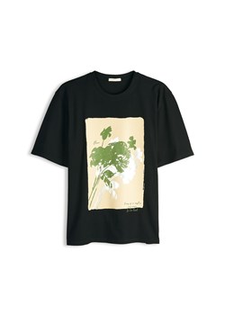 GATE Bawełniany T-shirt z mieszanym nadrukiem 34 ze sklepu gateshop w kategorii Bluzki damskie - zdjęcie 186733633