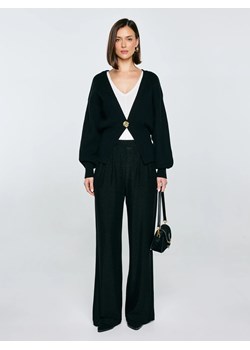 Sweter damski z wiskozy taliowany czarny Goldi 906 ze sklepu Big Star w kategorii Swetry damskie - zdjęcie 186733880
