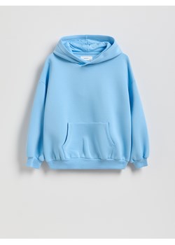 Reserved - Bluza interlock z kapturem - jasnoniebieski - id: 956FJ-05X - marki Reserved - 186734982 Reserved - Bluza interlock z kapturem - jasnoniebieski ze sklepu Reserved w kategorii Bluzy chłopięce - zdjęcie 186734982