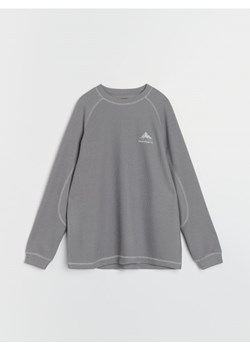 Sinsay - Prążkowana bluza crewneck - szary ze sklepu Sinsay w kategorii Bluzy męskie - zdjęcie 186735684