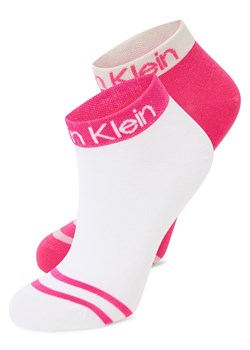 Calvin Klein Damskie skarpetki do trampek Kobiety Sztuczne włókno wyrazisty róż jednolity ze sklepu vangraaf w kategorii Skarpetki damskie - zdjęcie 186738540