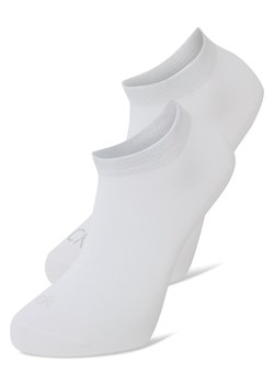 Calvin Klein Damskie skarpetki do trampek w 2-paku Kobiety Modal biały jednolity ze sklepu vangraaf w kategorii Skarpetki damskie - zdjęcie 186738553