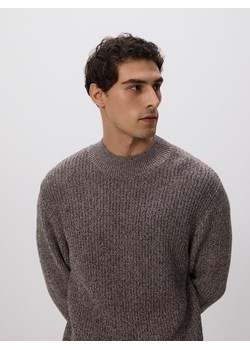 Reserved - Melanżowy sweter z golfem - ciemnobrązowy ze sklepu Reserved w kategorii Swetry męskie - zdjęcie 186739021