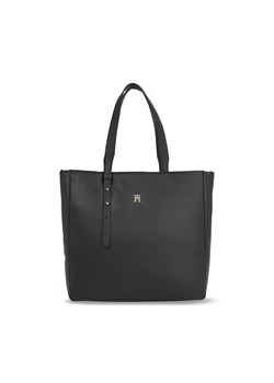 Tommy Hilfiger Torebka Th Soft Tote AW0AW15527 Czarny ze sklepu MODIVO w kategorii Torby Shopper bag - zdjęcie 186740962