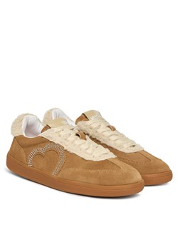 LOVE MOSCHINO Sneakersy JA15402G0NIGY104 Beżowy ze sklepu MODIVO w kategorii Buty sportowe damskie - zdjęcie 186741022