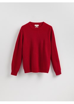 Reserved - Sweter z wełną - czerwony ze sklepu Reserved w kategorii Swetry męskie - zdjęcie 186742423