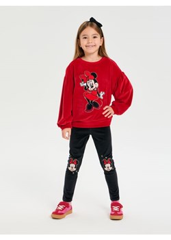 Sinsay - Legginsy z welurowym wykończeniem Minnie Mouse - czarny ze sklepu Sinsay w kategorii Spodnie dziewczęce - zdjęcie 186743991