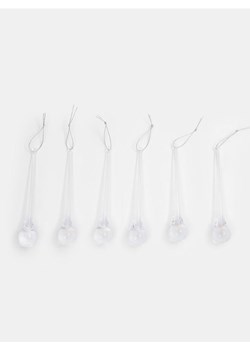 Sinsay - Dekoracja świąteczna 6 pack - clear ze sklepu Sinsay w kategorii Dekoracje bożonarodzeniowe - zdjęcie 186744103