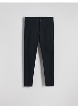 Reserved - Spodnie chino slim fit w kratę - czarny ze sklepu Reserved w kategorii Spodnie męskie - zdjęcie 186745343