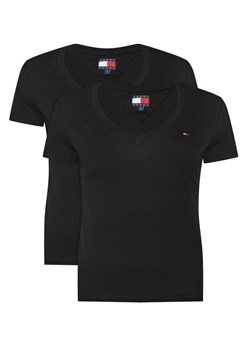 Tommy Jeans Komplet 2 t-shirtów DW0DW21367 Czarny Slim Fit ze sklepu MODIVO w kategorii Bluzki damskie - zdjęcie 186746473