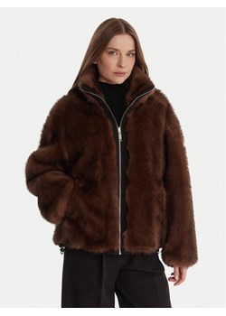 MAX&Co. Futro Azoto 2526086014200 Brązowy Regular Fit ze sklepu MODIVO w kategorii Futra damskie - zdjęcie 186746493