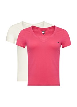 Tommy Jeans Komplet 2 t-shirtów DW0DW21367 Kolorowy Slim Fit ze sklepu MODIVO w kategorii Bluzki damskie - zdjęcie 186746512