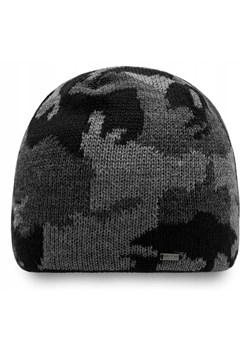 Ciepła, Dwuwarstwowa Czapka Beanie - Pako Jeans -  Szaro-Popielate Moro CPAPJNSz74CZ ze sklepu JegoSzafa.pl w kategorii Czapki zimowe męskie - zdjęcie 186748512
