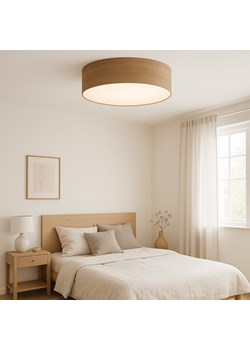 Nowoczesny plafon sufitowy do sypialni DUBAJ ECO fi - 60 cm z abażurem ze sklepu Lysne w kategorii Lampy sufitowe - zdjęcie 186748572