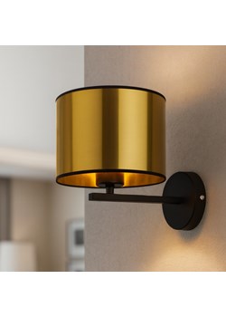 Kinkiet na przedpokój ze złotym abażurem MEDELIN MIRROR w stylu glamour - id: 6809 - marki Ciekot Partners Sp. Z O. O. - 186748604 Kinkiet na przedpokój ze złotym abażurem MEDELIN MIRROR w stylu glamour ze sklepu Lysne w kategorii Lampy ścienne - zdjęcie 186748604
