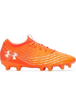 Chłopięce buty piłkarskie korki Under Armour UA Magnetico Select 5 FG JR - pomarańczowe ze sklepu Sportstylestory.com w kategorii Buty sportowe dziecięce - zdjęcie 186749161
