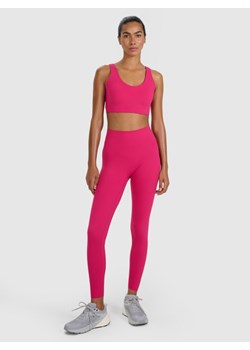 Damskie legginsy treningowe 4F 4FWAW25TFTIF358 - różowe ze sklepu Sportstylestory.com w kategorii Spodnie damskie - zdjęcie 186749222