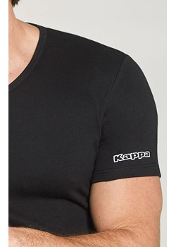 Kappa męski t-shirt z grubszej bawełny krótki rękaw czarny K1316, Kolor czarny, Rozmiar S, Kappa ze sklepu Primodo w kategorii T-shirty męskie - zdjęcie 186749382