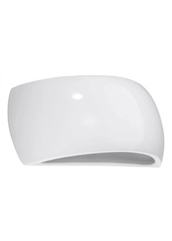 Biały minimalistyczny kinkiet w połysku - S485-Urani ze sklepu Edinos.pl w kategorii Lampy ścienne - zdjęcie 186750170