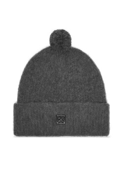 Czapka Calvin Klein Emblem Brushed LV04D8067G Szary ze sklepu eobuwie.pl w kategorii Czapki zimowe męskie - zdjęcie 186751122