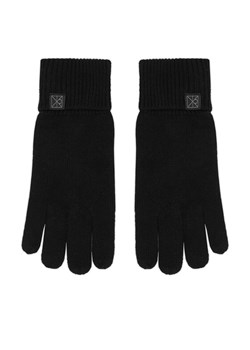 Rękawiczki Calvin Klein Emblem LV14D8016G Czarny ze sklepu eobuwie.pl w kategorii Rękawiczki damskie - zdjęcie 186751132