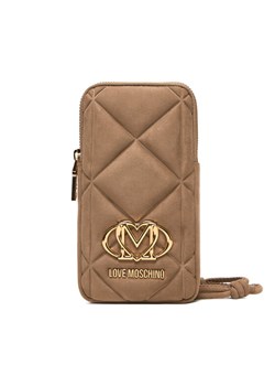 Torebka na telefon LOVE MOSCHINO JC5645PP0NKE0105 Beżowy ze sklepu eobuwie.pl w kategorii Etui - zdjęcie 186751161