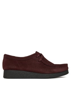 Półbuty Clarks WallabeeEVOSh 26184611 Bordowy ze sklepu eobuwie.pl w kategorii Buty sportowe damskie - zdjęcie 186751224