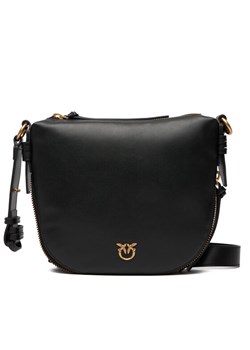 Torebka PINKO Hobo Zip Around Mini Ai 25-26 PLTT 105332 A0QO Czarny ze sklepu eobuwie.pl w kategorii Listonoszki - zdjęcie 186751272