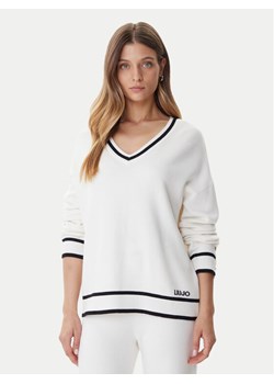 Liu Jo Sport Sweter TF5229 MS59L Écru Regular Fit ze sklepu MODIVO w kategorii Swetry damskie - zdjęcie 186752542