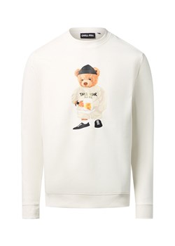 Chill Pill Bluza męska - Beer Bear Mężczyźni Bawełna écru nadruk ze sklepu vangraaf w kategorii Bluzy męskie - zdjęcie 186753383