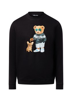 Chill Pill Bluza męska - Chill Dog Bear Mężczyźni Materiał dresowy czarny nadruk ze sklepu vangraaf w kategorii Bluzy męskie - zdjęcie 186753384