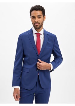 HUGO Męska kurtka modułowa -Arti Mężczyźni Super Slim Fit niebieski jednolity ze sklepu vangraaf w kategorii Marynarki męskie - zdjęcie 186753394