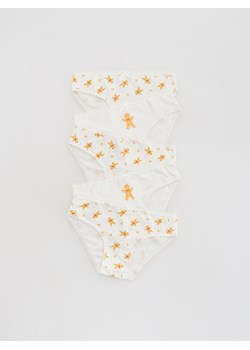 Reserved - Świąteczne majtki 5 pack - złamana biel ze sklepu Reserved w kategorii Majtki dziecięce - zdjęcie 186753504