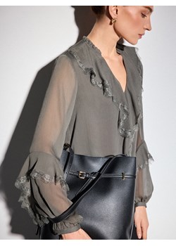 Mohito - Czarna torebka na ramię - czarny ze sklepu Mohito w kategorii Listonoszki - zdjęcie 186754074