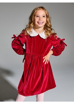Sinsay - Elegancka sukienka babydoll z motywem świątecznym - bordowy ze sklepu Sinsay w kategorii Sukienki dziewczęce - zdjęcie 186755340