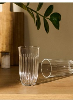 Sinsay - Ryflowane szklanki 4 pack - biały ze sklepu Sinsay w kategorii Szklanki - zdjęcie 186755463