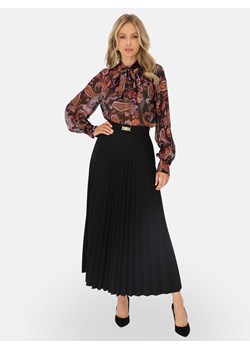 Czarna dzianinowa spódnica plisowana maxi L’AF Lorin ze sklepu Eye For Fashion w kategorii Spódnice - zdjęcie 186757353