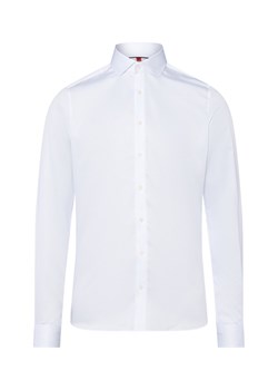 Finshley & Harding Męska koszula biznesowa Mężczyźni Slim Fit Bawełna biały jednolity ze sklepu vangraaf w kategorii Koszule męskie - zdjęcie 186757620