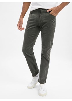 Andrew James Męskie spodnie sztruksowe - Aiden Mężczyźni Bawełna oliwkowy jednolity ze sklepu vangraaf w kategorii Spodnie męskie - zdjęcie 186757631