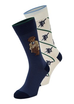 Polo Ralph Lauren Skarpety w 2-paku Mężczyźni granatowy wzorzysty ze sklepu vangraaf w kategorii Skarpetki męskie - zdjęcie 186757652