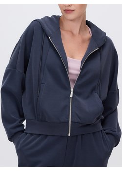 Reserved - Rozpinana bluza z modalem - granatowy - id: 890IE-59X - marki Reserved - 186757941 Reserved - Rozpinana bluza z modalem - granatowy ze sklepu Reserved w kategorii Bluzy damskie - zdjęcie 186757941
