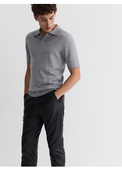 Reserved - Sweter polo z wełny merino - jasnoszary ze sklepu Reserved w kategorii Swetry damskie - zdjęcie 186759761