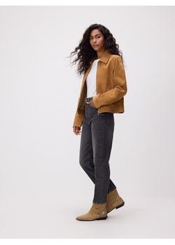Reserved - Jeansy mom fit slim - szary ze sklepu Reserved w kategorii Jeansy damskie - zdjęcie 186759952