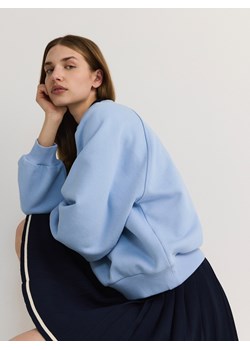 Reserved - Bawełniana bluza z haftem - jasnoniebieski - id: 757BW-05X - marki Reserved - 186759964 Reserved - Bawełniana bluza z haftem - jasnoniebieski ze sklepu Reserved w kategorii Bluzy damskie - zdjęcie 186759964