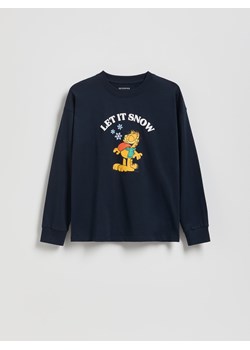 Reserved - Longsleeve GARFIELD - granatowy ze sklepu Reserved w kategorii T-shirty chłopięce - zdjęcie 186759980