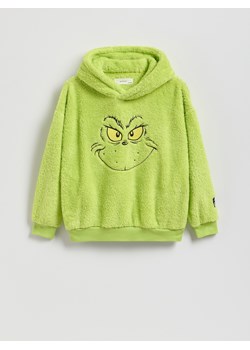 Reserved - Świąteczna bluza Grinch - zielony ze sklepu Reserved w kategorii Bluzy chłopięce - zdjęcie 186760080